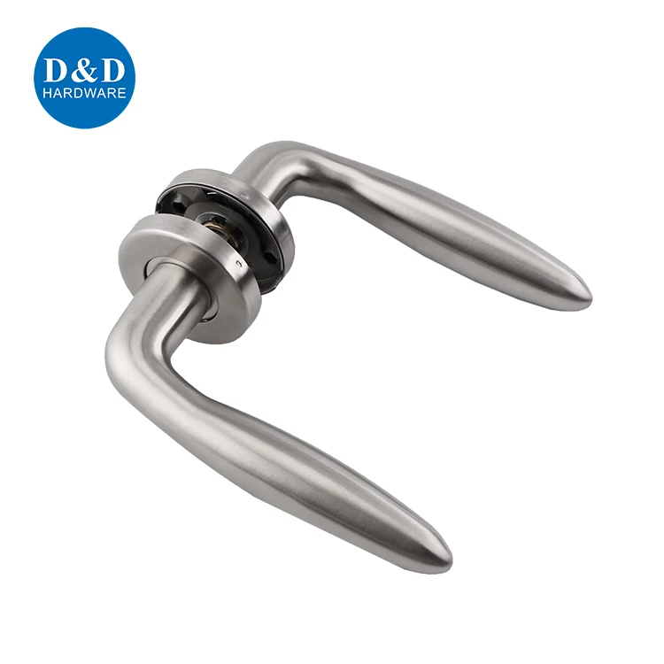 Luxury Interior Door Handles Stainless Steel 304 Lever Handle on Rosette