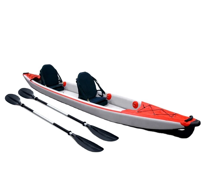 New Design Foldable PVC Drop Stitch Inflatable Kayak Two Person For Fishing