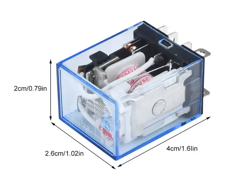 AC 220V Coil Power Relay LY2NJ Small Relay Module DPDT 8 Pin LED Lamp Indication