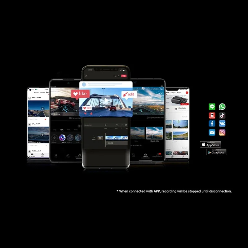 DDPAI Oem X5 Pro 2160P Dual Car Dash Camera Recorder Sony IMX415 4K  GPS Tracking Wifi DVR 24H Parking Protector Dash Cam