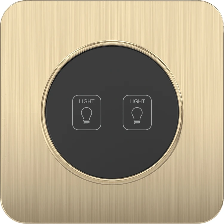 
Songri EU Standard 100-250V 16A 2 Gang Home Touch Screen Wifi Light Remote Control Smart Switches 