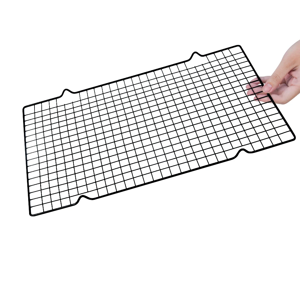 Factory Direct Sale premium Non Stick 40*25 cm Rectangular weber bbq wire grill net rack for baking or BBQ