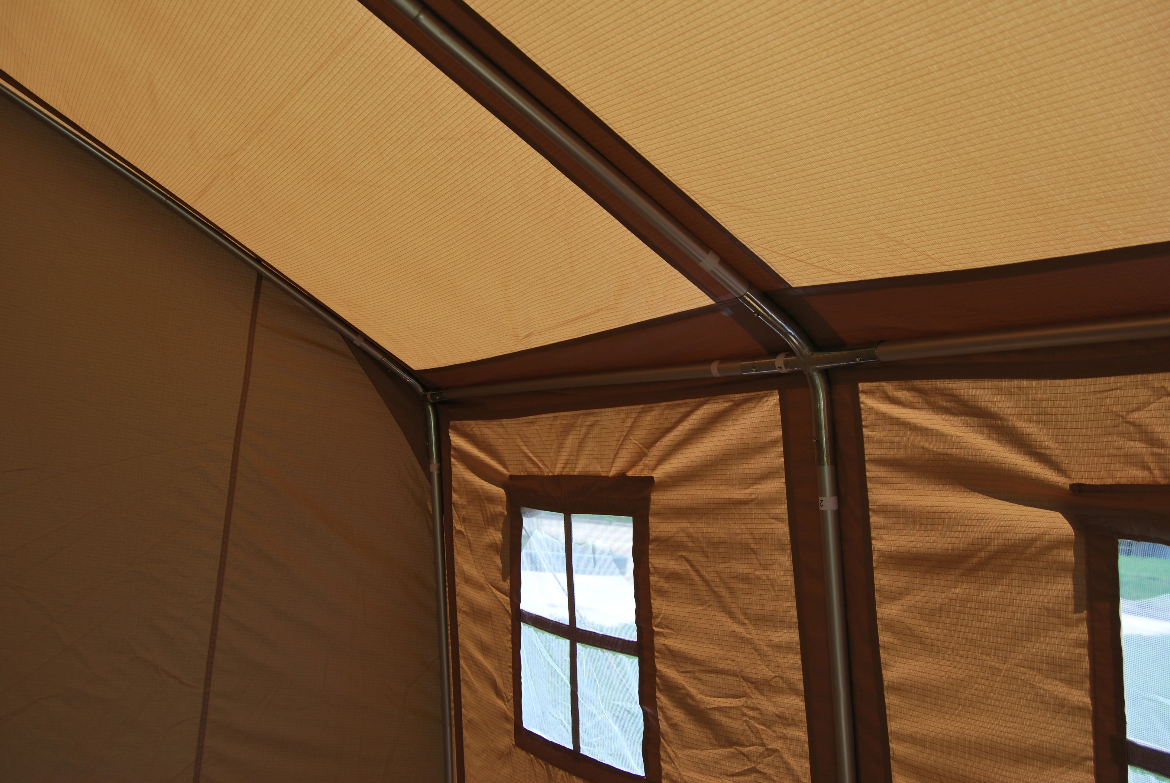 Big quantity khaki tents  In stock  outdoor tents 3*4m emergency tents