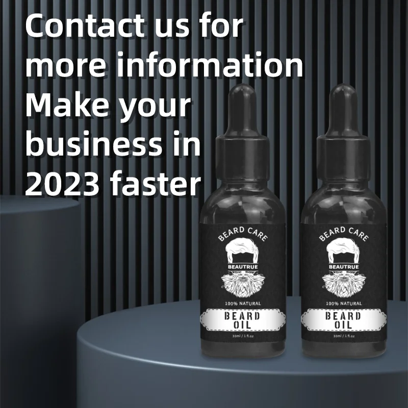 Mens Grooming Beard Kit Private Label Oil Balm Comb Brush Men Beard Care Set Beard Growth Kit