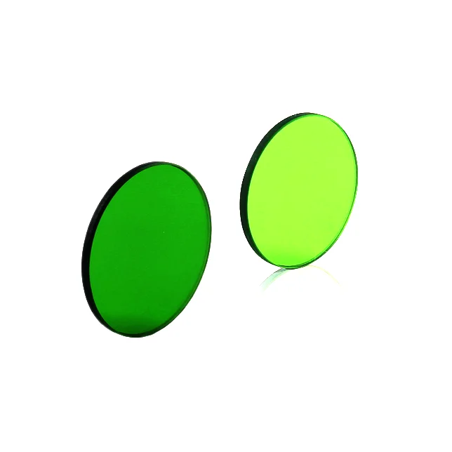 China Green Filter Glass Manufacturers 67mm LB16 Green Glass Optical Filter With metal type Frame