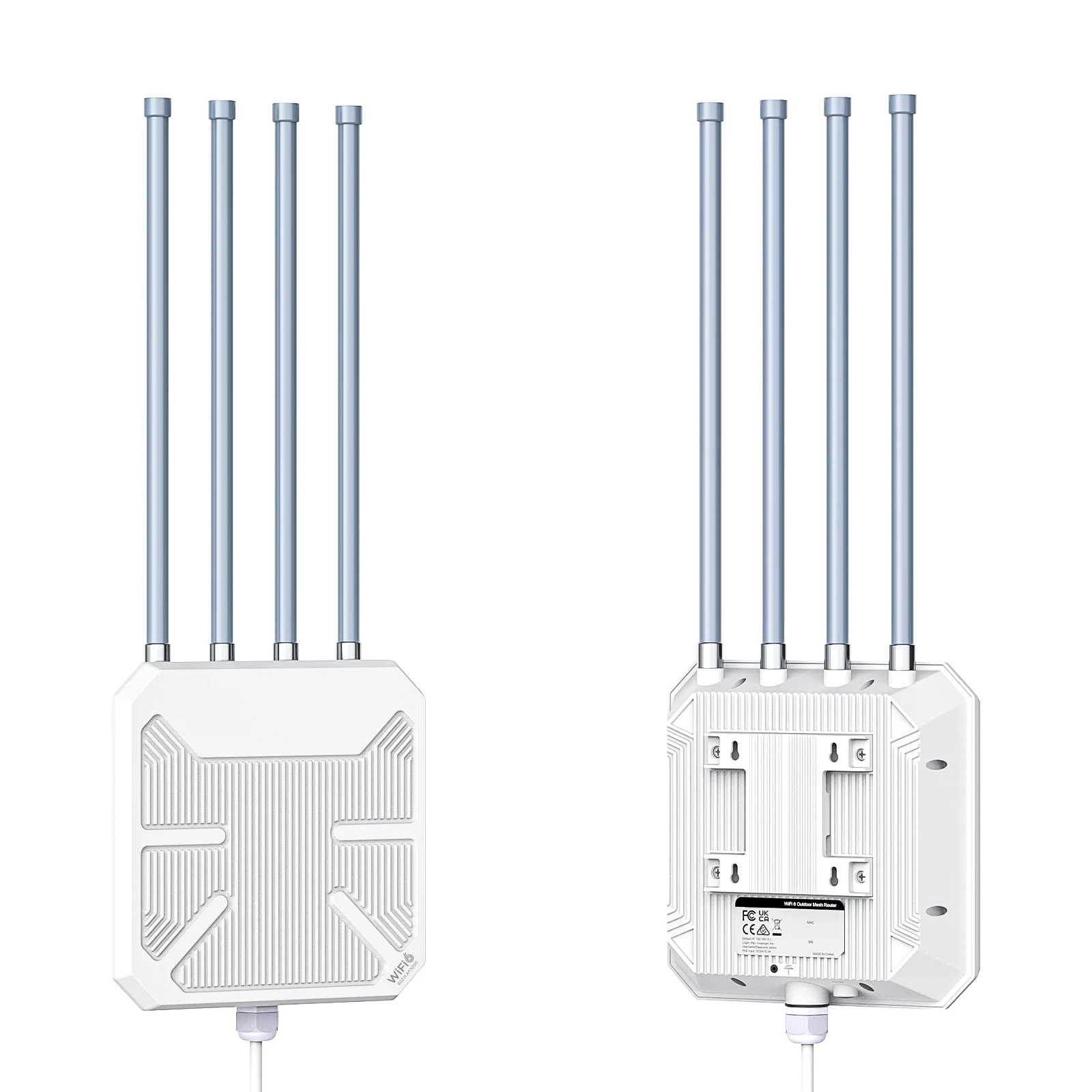 China Hotsale High Power WIFI6 AX3000 HighPower Waterproof Outdoor Router Wireless AP WIFI Repeater POE Router