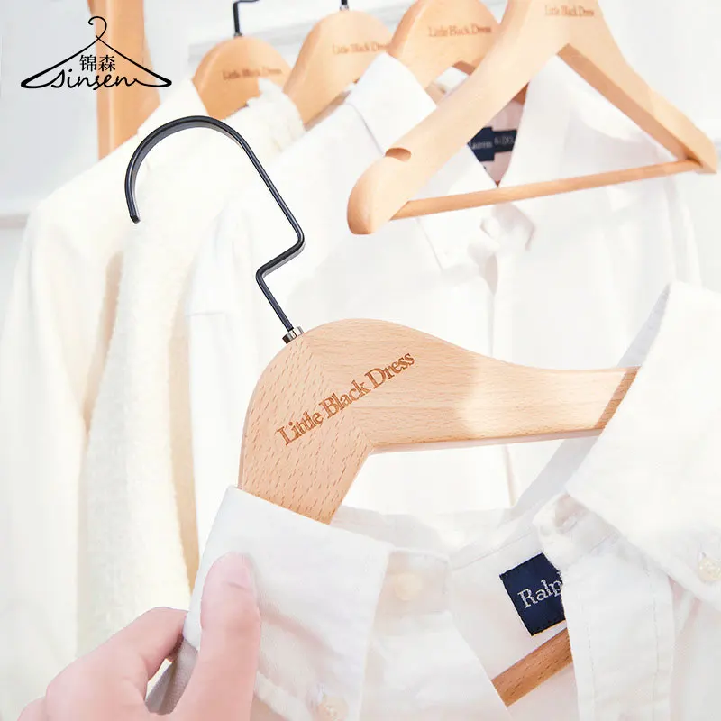 Best-Seller Assessed Cheap Wholesale Supermarket Supplier GLORY Popular Non Slip Notched Closet Suit Wooden Hanger for Cloth