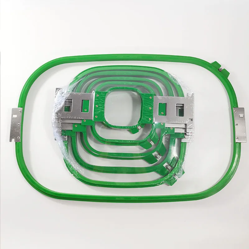 Одна голова вышивка машины части пластик пламя набор нейлон большие обручи для футболки брюки одежда подходит для tajima ricoma