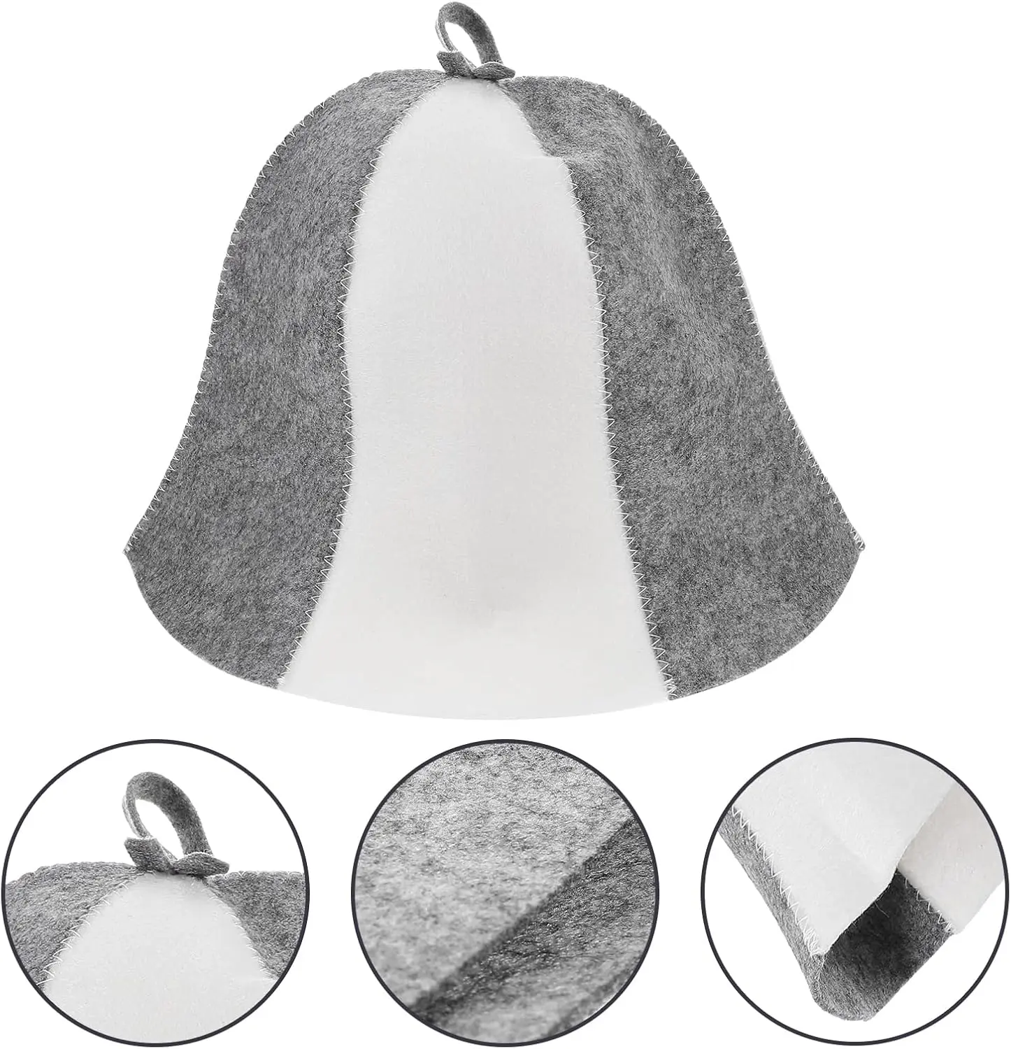Factory price custom top quality black green high quality 100% russian custom banya wool felt sauna hat