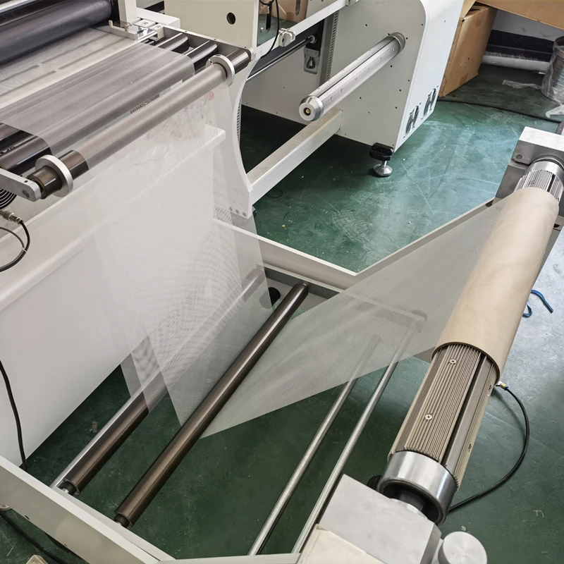 Polyester Material elastic Netting PP MESH cutting machine