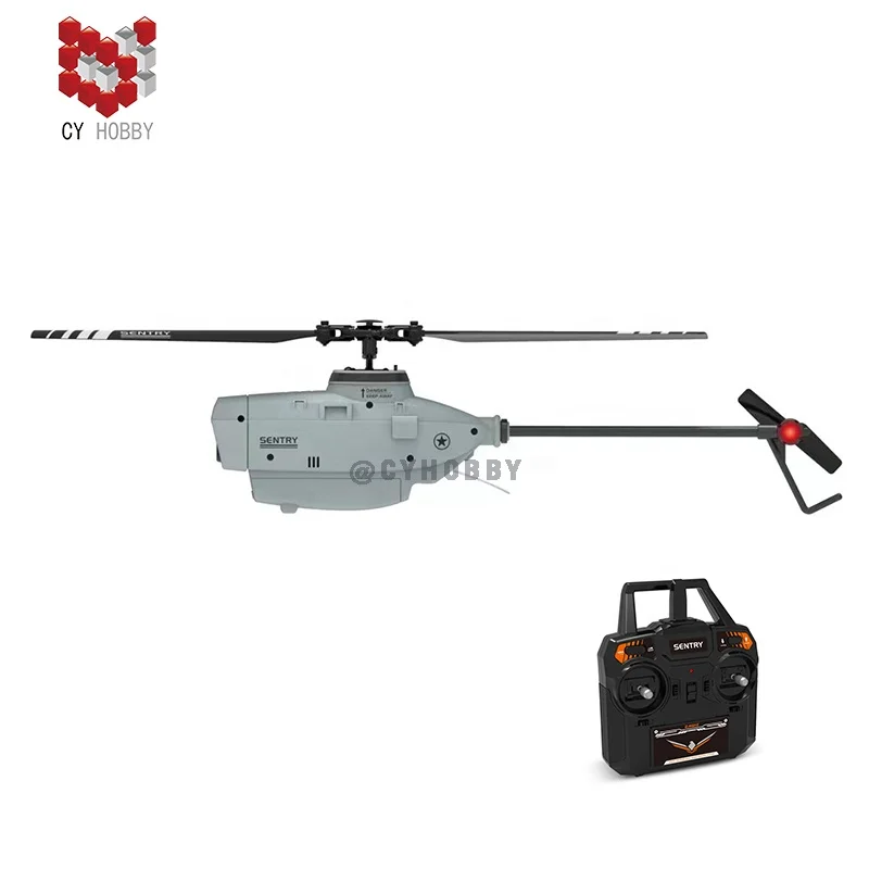CYHOBBY 6G Single-paddle non-aileron reconnaissance mini RC helicopter with 720P camera and fixed altitude positioning version