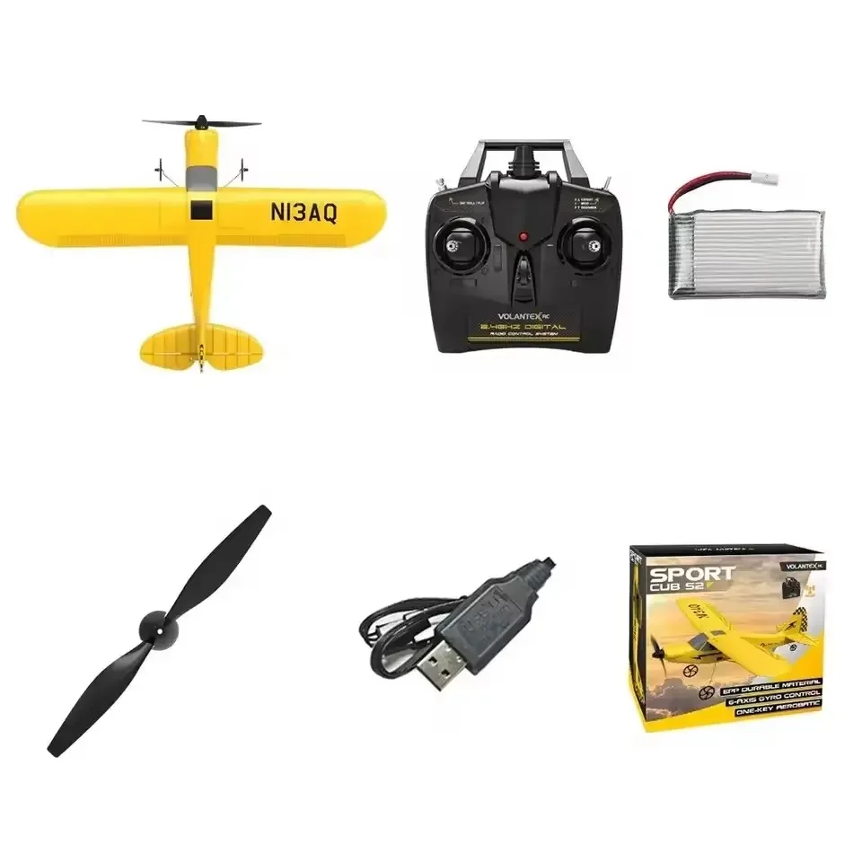 Volantex 76114 3CH RC Glider RTF Remote Control Airplane Outdoor RC Trainer Plane Epp Foam Plane