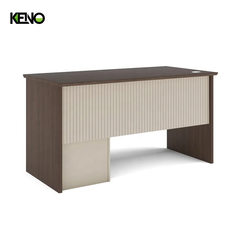 Wholesale Mid Century Seater Modern Melamine Board Director Simple Single Promotional Office Table Design