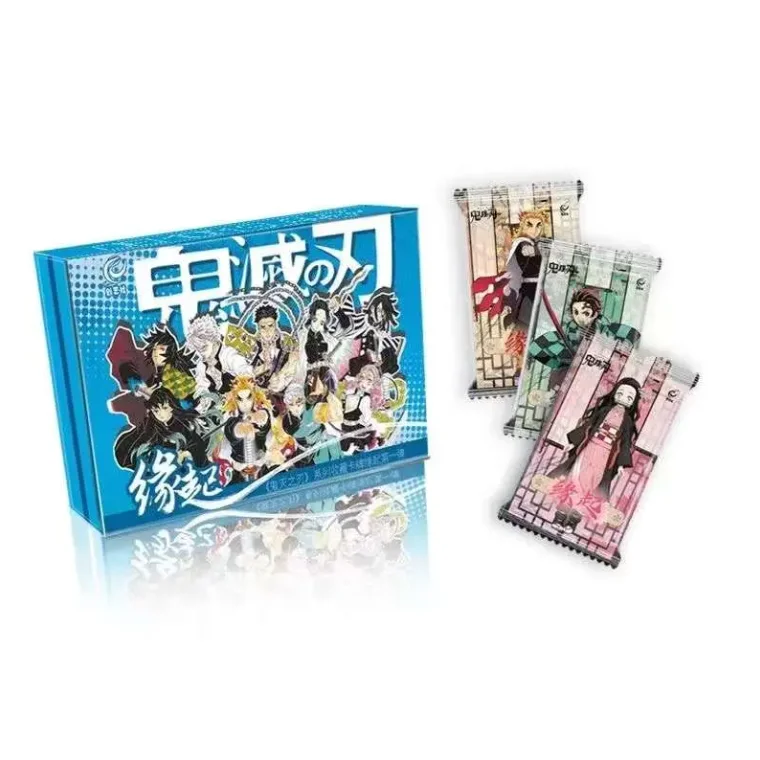 Demon Slayer Cards Infinite Train SSP Card Diamond Rare Tanjirou Kamado Nezuko Character Collection Card Kids Toy Xmas Gift