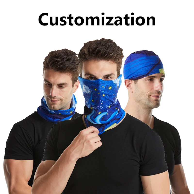 MultiFunctional Customize Printing Magic Scarf Bandana Neck Gaiter