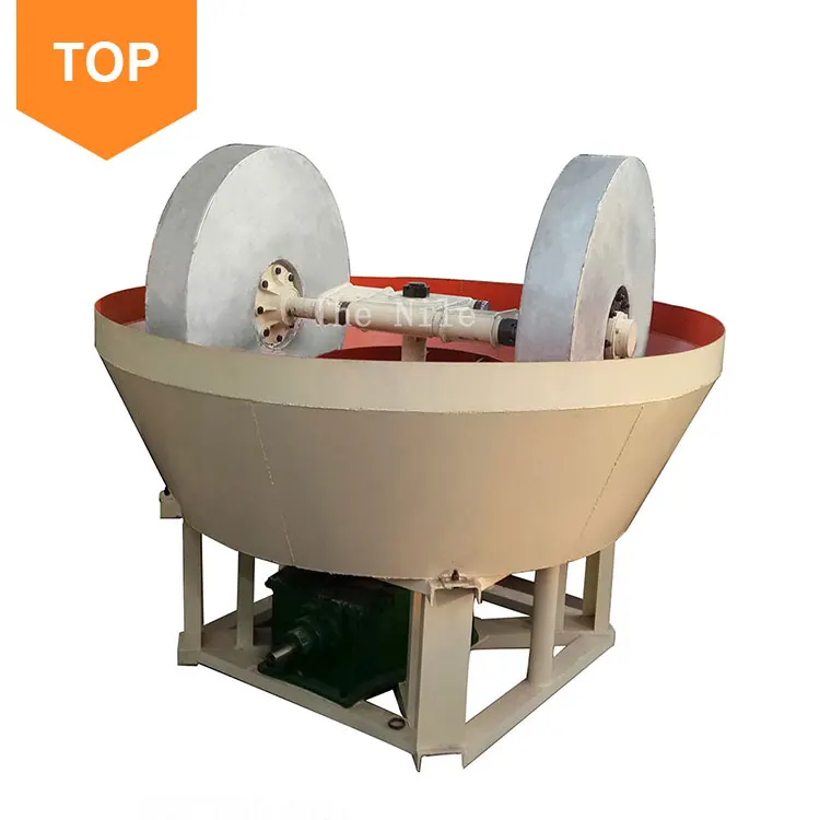 Sudan Wet Pan Mill New Type Professional Stone Grinder Gold Wet Pan Mill For Grinding Gold Ore