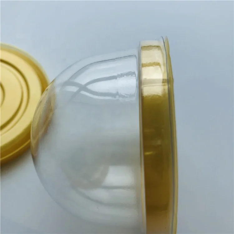 High Quality PET Round Cake Blister Packaging box Mooncake Plastic Tray with Clear Lid /Cookies Plastic Container