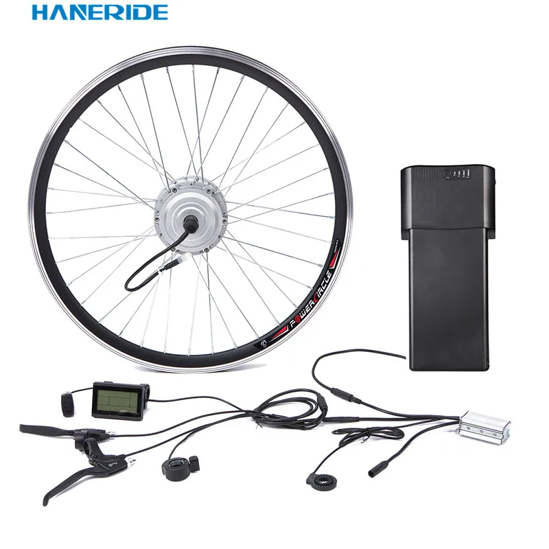 HANERIDE Electric bike motor kit 36v 250w/350w FRONT brushless hub motor with 28'wheel rim