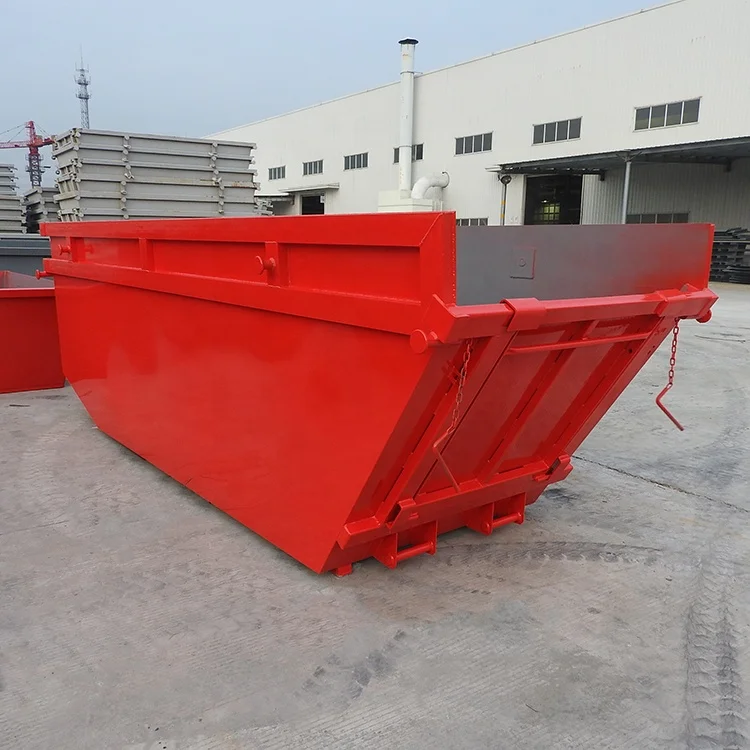 Garbage truck using bins recycling waste skip