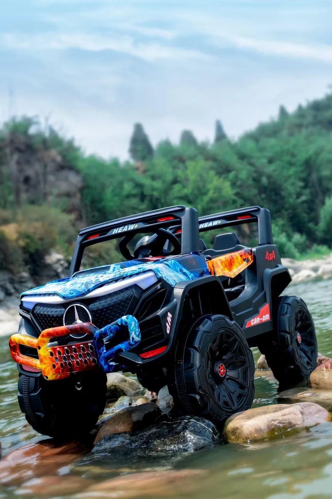 Factory Supply self drive 2 seats 24 volt ride on car for kids 4x4 big cars for children kids toy car electric