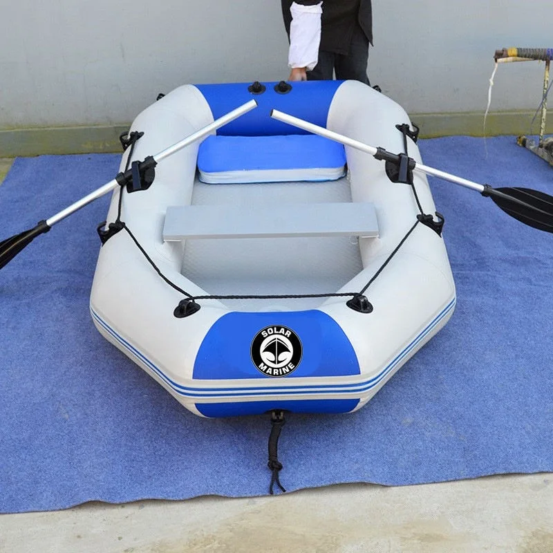 1.75M Rowing Boat with Air Deck Floor Single Inflatable Kayak With Accessories Fishing Boat For Sale