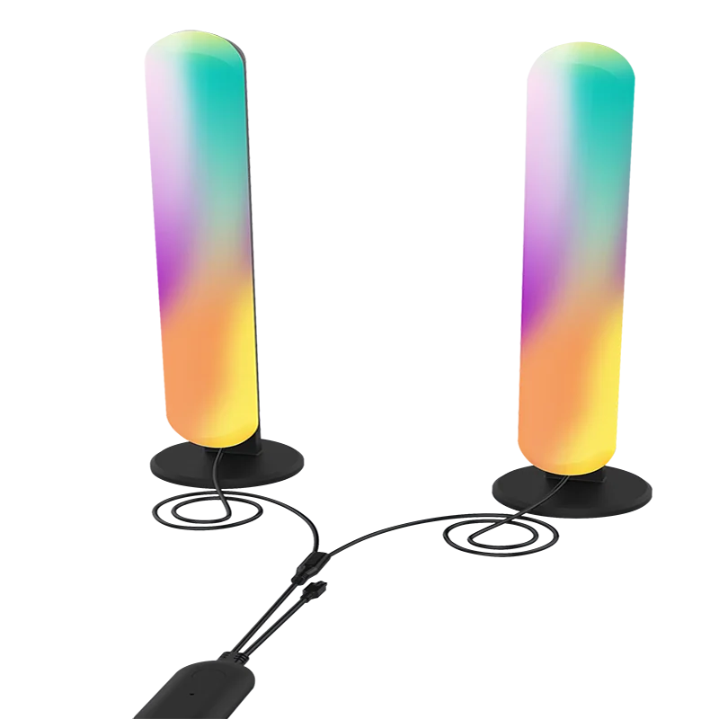 RGBIC WiFi Blue tooth Gaming Light Bars  Flow Smart LED Light Bars Work with Alexa and Google Assistant TV Ambient Lighting