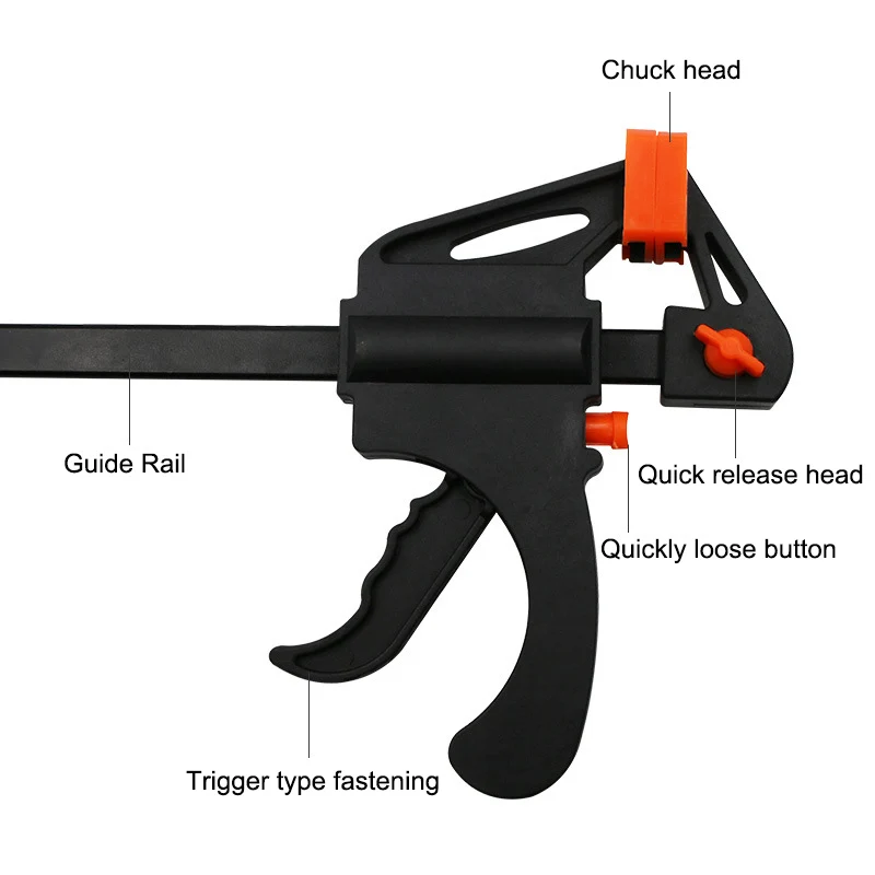 4 inch woodworking clamp adjustable plastic fixing clip for laminate compression power wooden board tool
