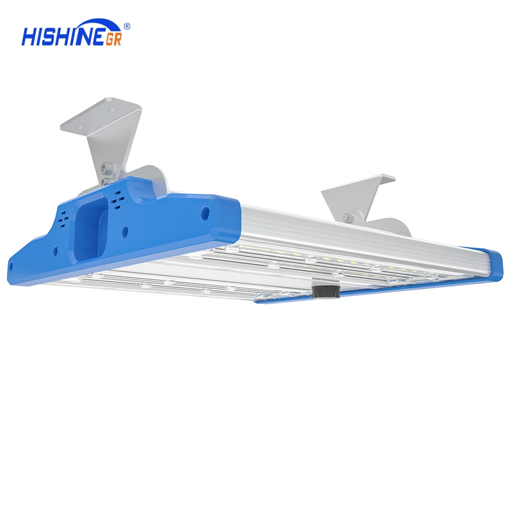 HiShine 150W 200W 300W LED Workshop Lights Linkable Hanging 6000K Garage Dimmable Industrial Warehouse Linear Led High Bay Light