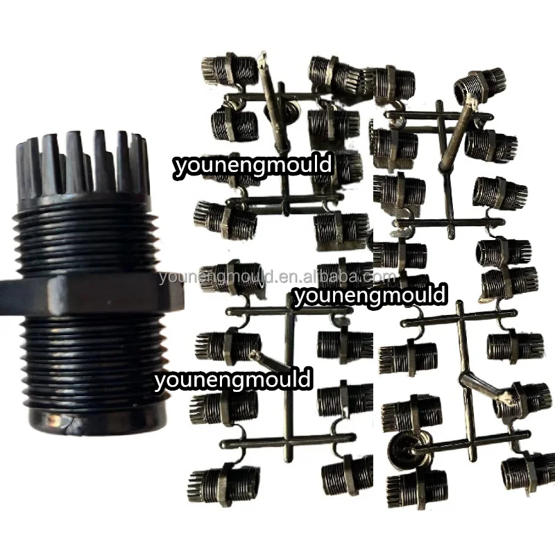 china PG19 Waterproof connector Waterproof and dustproof Nylon PA66 waterproof nylon head mould