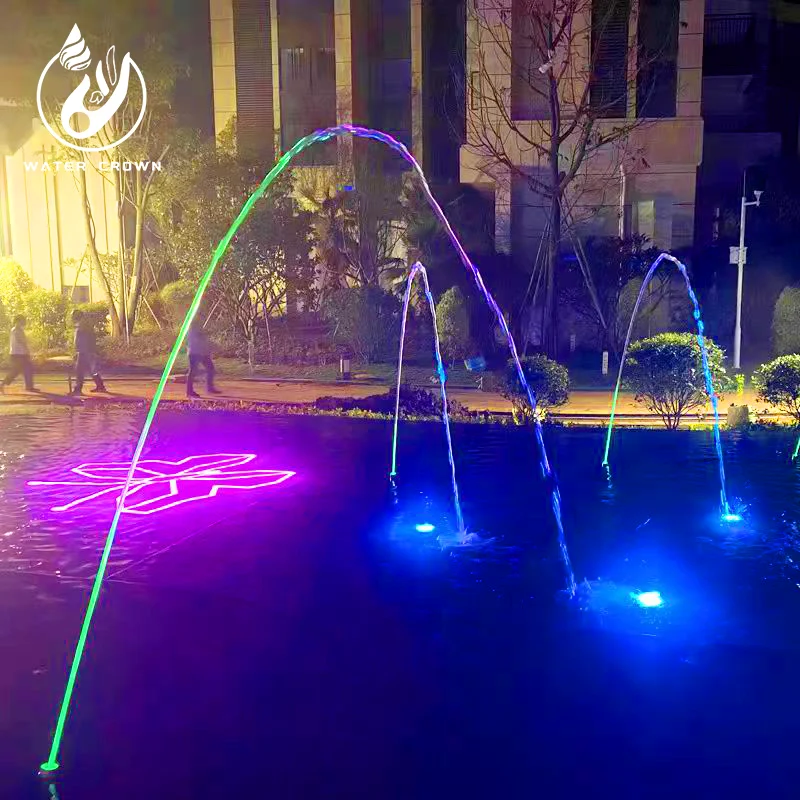 Water Crown Garden Decoration Laminar Jumping Jet Nozzle Stainless Steel Dancing jumping Fountain Outdoor