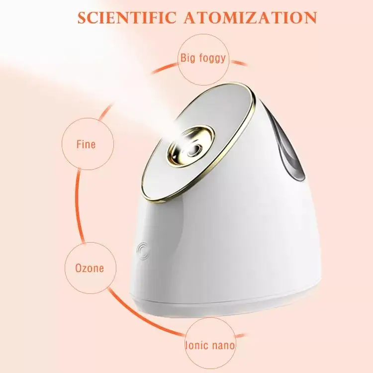 Nano Ionic Facial Steamer with Precise Temp Control 30 Min Steam Time Humidifier Unclogs Pores Blackheads Spa Quality