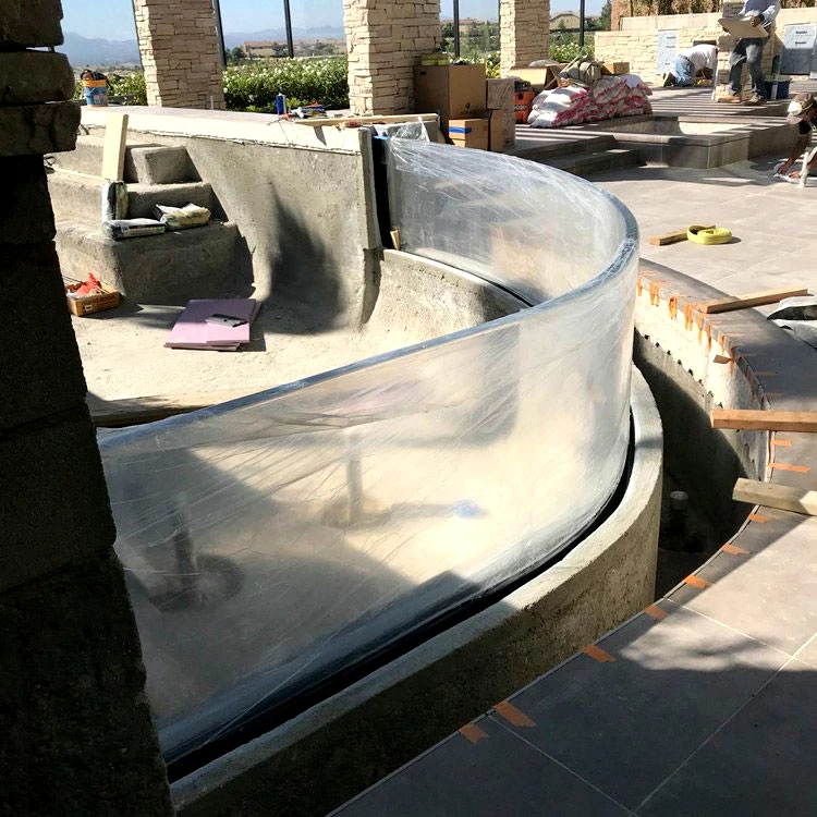 Decorative Large 100Mm Thick New Style Large Swimming Pool, Round Acrylic Swimming Pool