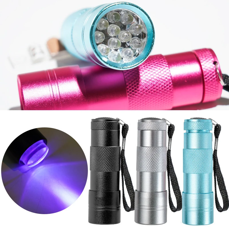 Wholesale flashlight lamp nail polish dryer UV lamp fast drying mini torch light for curing nail gel