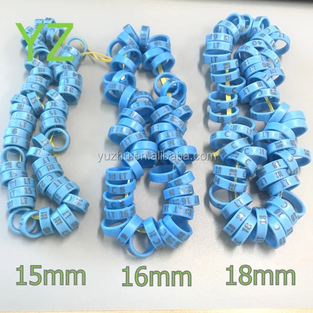 2019 large inner diameter BLUE plastic custom chicken ring pigeon ring