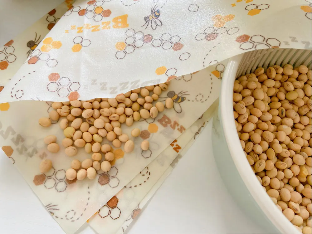 Моющиеся Многоразовые бумажные салфетки для пищевых продуктов пчелиный воск натуральные органические