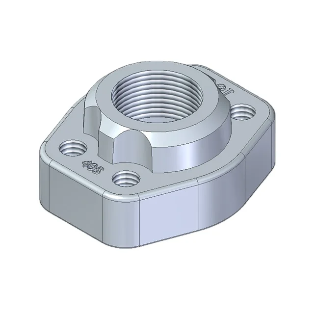 BSP GAS Threaded counter-flanges Oil Hydraulic Systems SAE counter-flange Carbon Steel Or Inox AISI316L Metric or UNC Screws Set