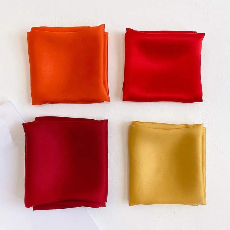 Wholesale Real Silk Square Kerchief Women 100 Pure Silk Scarf Women Pure Silk
