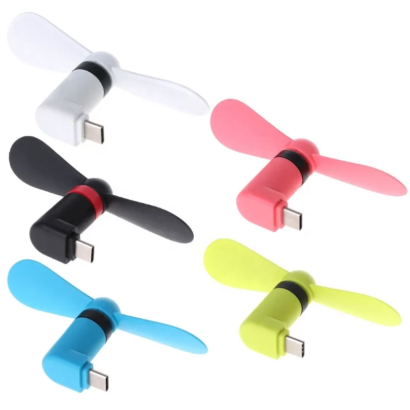 Factory Made Creative Mini Portable Phone Fan Mobile Phone USB Gadget Fans for Android/Iphone Port