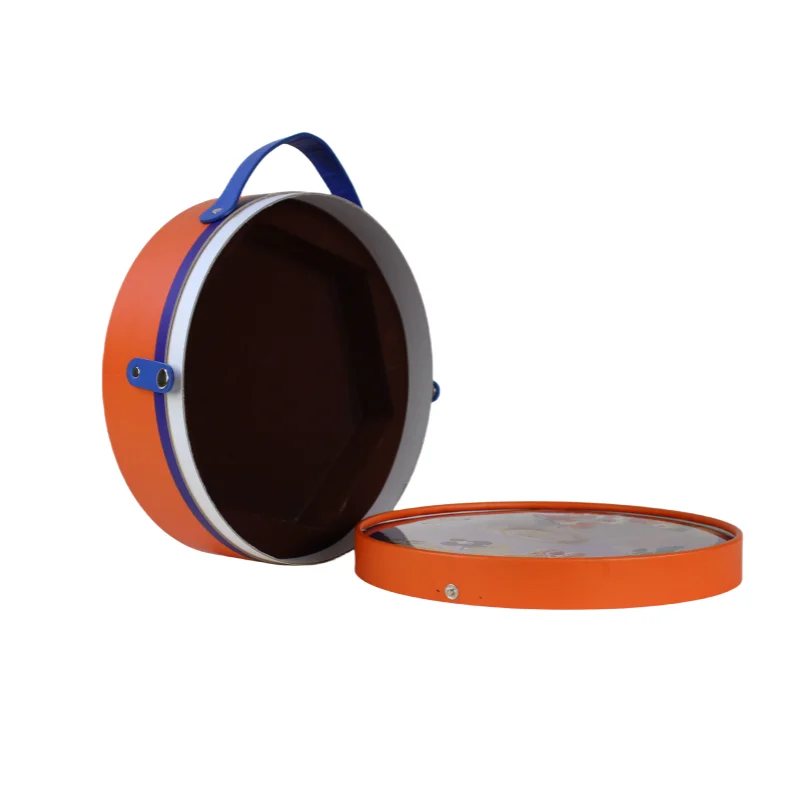 Custom luxury printed gift cylinder round boxes wholesale paper chocolate box packaging