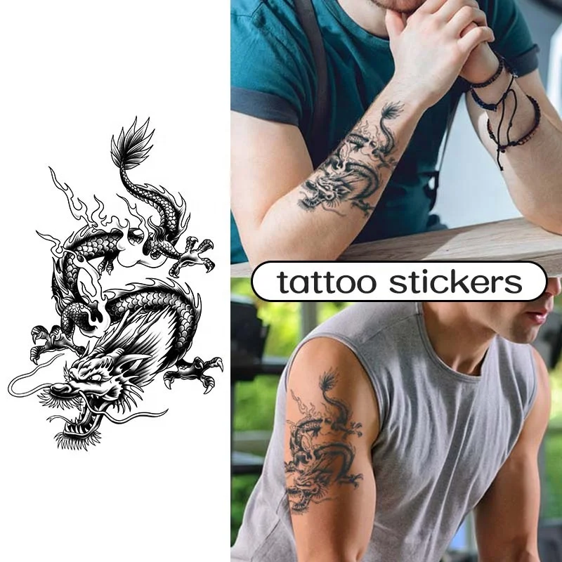 Waterproof Long Lasting Herbal Tattoo Sticker for Arm Leg Chest Body Semi-Permanent Tattoo Stickers Fake Temporary Tattoo Custom