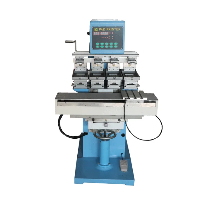 Hot Sale CE Approved Four-Color Automatic Mouse Pad Tampografia Printer New Condition Shuttle Usage for Label Printing