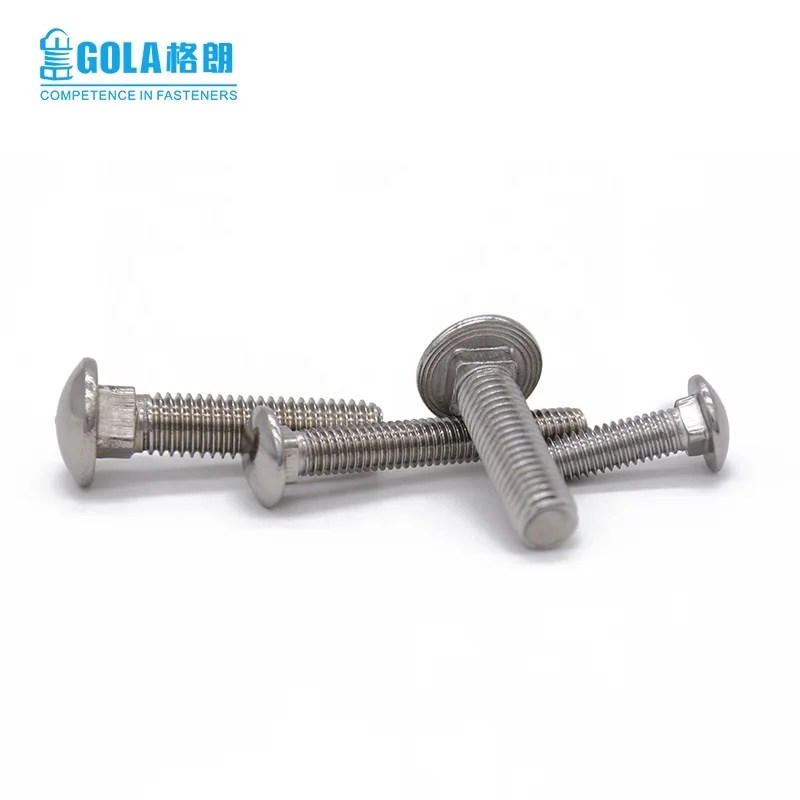DIN 603 stainless steel mushroom round head square neck carriage bolt