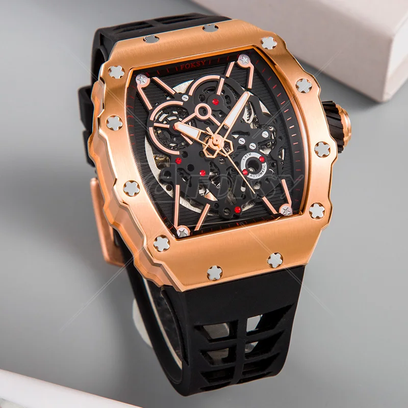 Custom Brand Mekanik Kol Otomatik Erkek Saat Wrist Luxury Man Watch