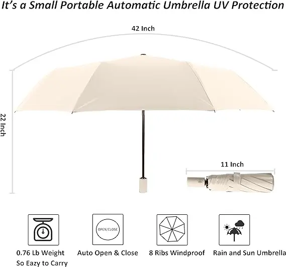 High quality umbrella Auto Open Travel  Folding for automatic umbrellas custom umbrella with logo printing