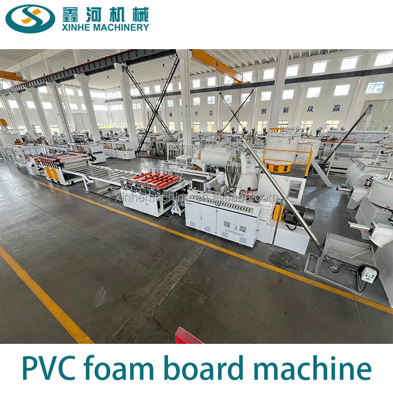 Wood veneer furniture flat cabinet plate equipment Chevron panel advertising board PVC foam board extrusion production line
