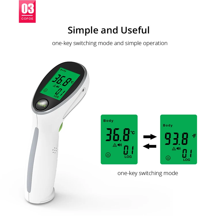 Yonker baby Measure Infrared forehead thermometer kid Gun Fever digital non contact household thermometers