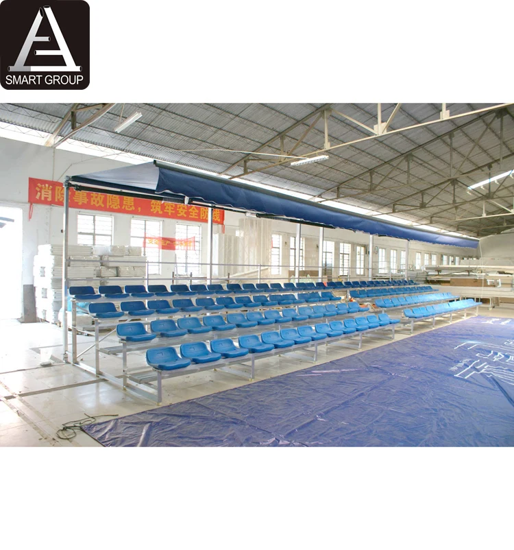 Outdoor Metal Aluminum Alloy Bleachers Chairs Stadium Seating Sports Bleacher Seat With Roof