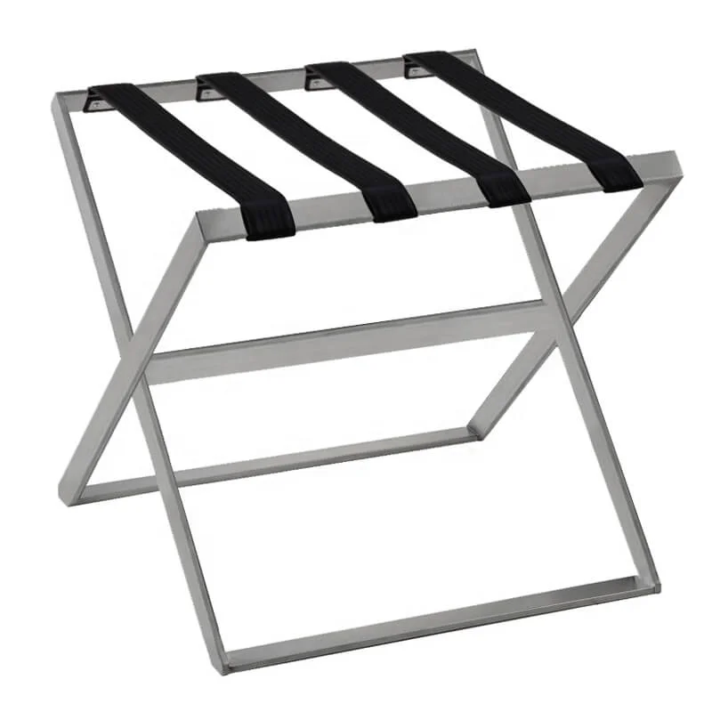 
Stainless Steel Luggage Stand Folding Luggage Rack for Hotels 