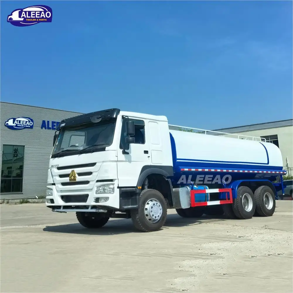 Sinotruk HOWO 6x4 Подержанный резервуар для воды грузовик 15000-30000 литров 10 тонн продажи