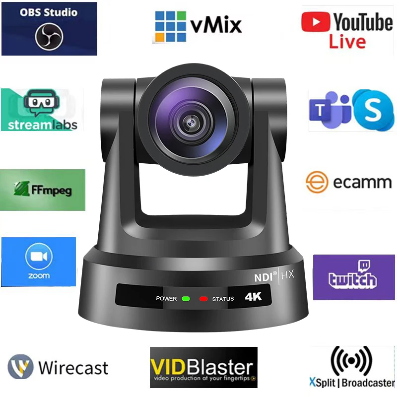 J400 удивительные NDI HX POE 4K 30X 20X sdi + hd mi + lan + usb вещание PTZ потоковая камера Использование IP джойстика контроллер vMix для церкви